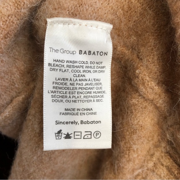 Aritzia Babaton Tan Constant Camel Adichie Sweater Oversized Turtleneck - Picture 12 of 14